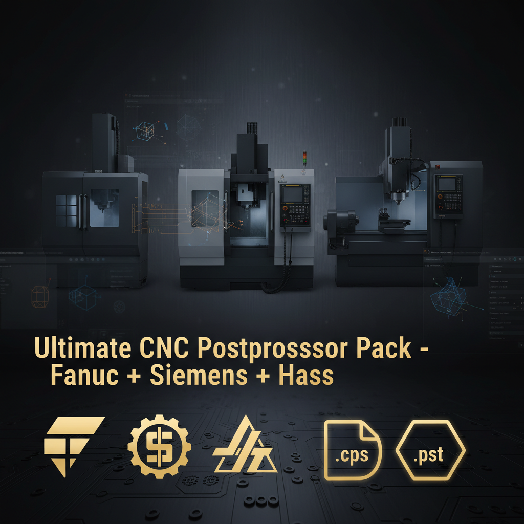 Ultimate CNC Postprocessor Pack (Fanuc + Siemens + Haas) product image